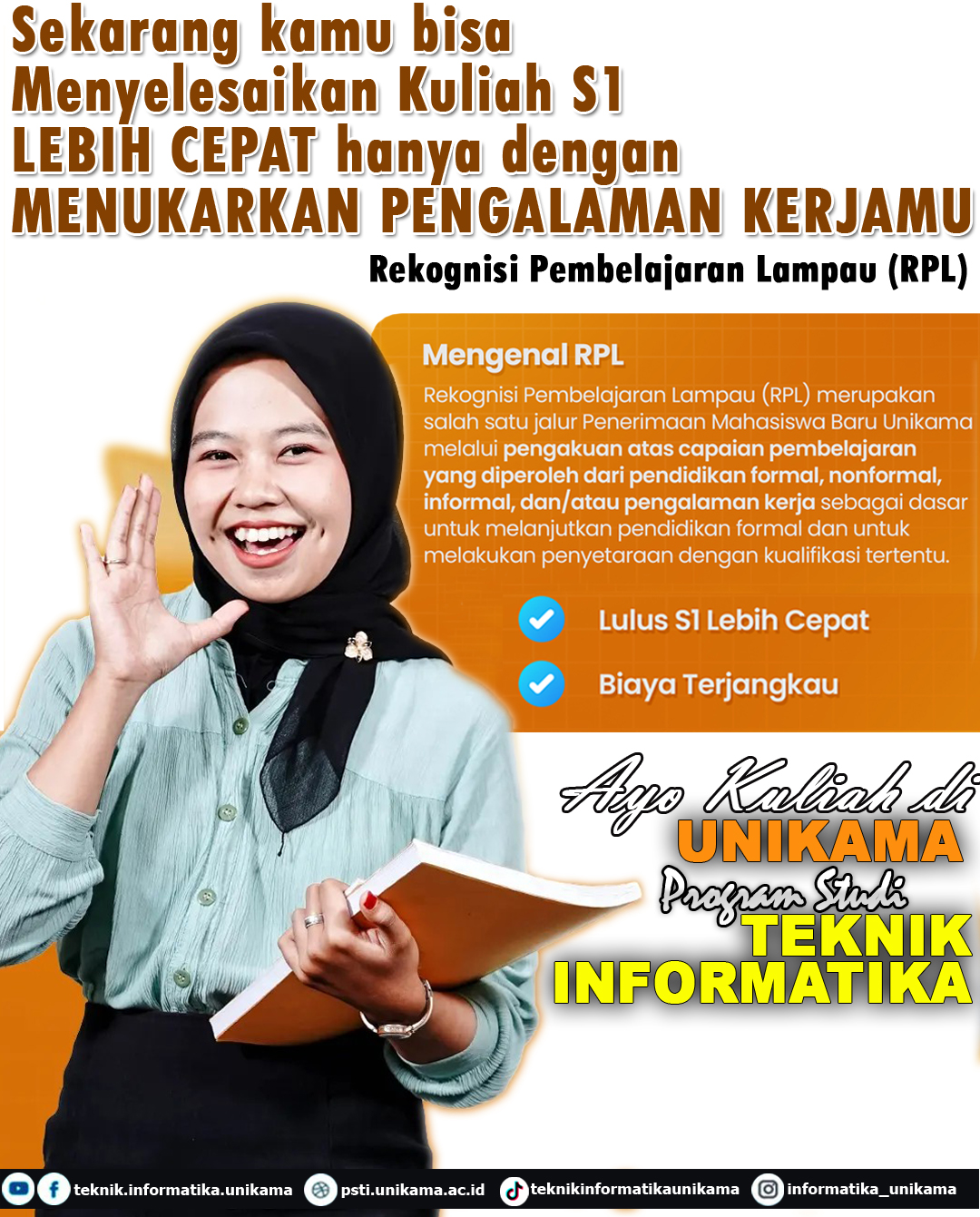 Tukarkan Pengalaman KerjaMu dengan SKS (Satuan Kredit Semester) pada jalur RPL